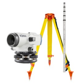 Комплект нивелирный Sokkia B30А, штатив фибергласс, рейка 5 м.